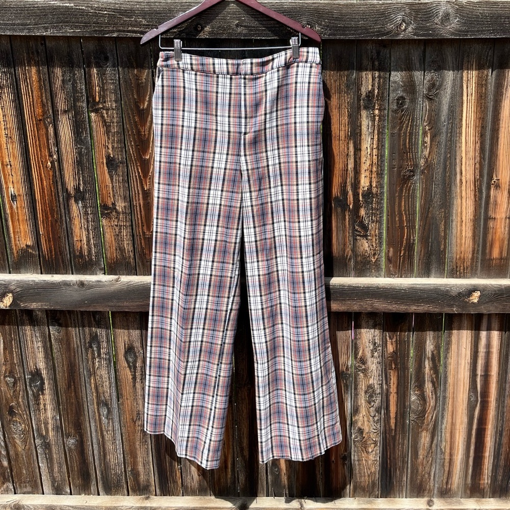 Apt. 9 • Plaid Trousers with Red and Gray Accents